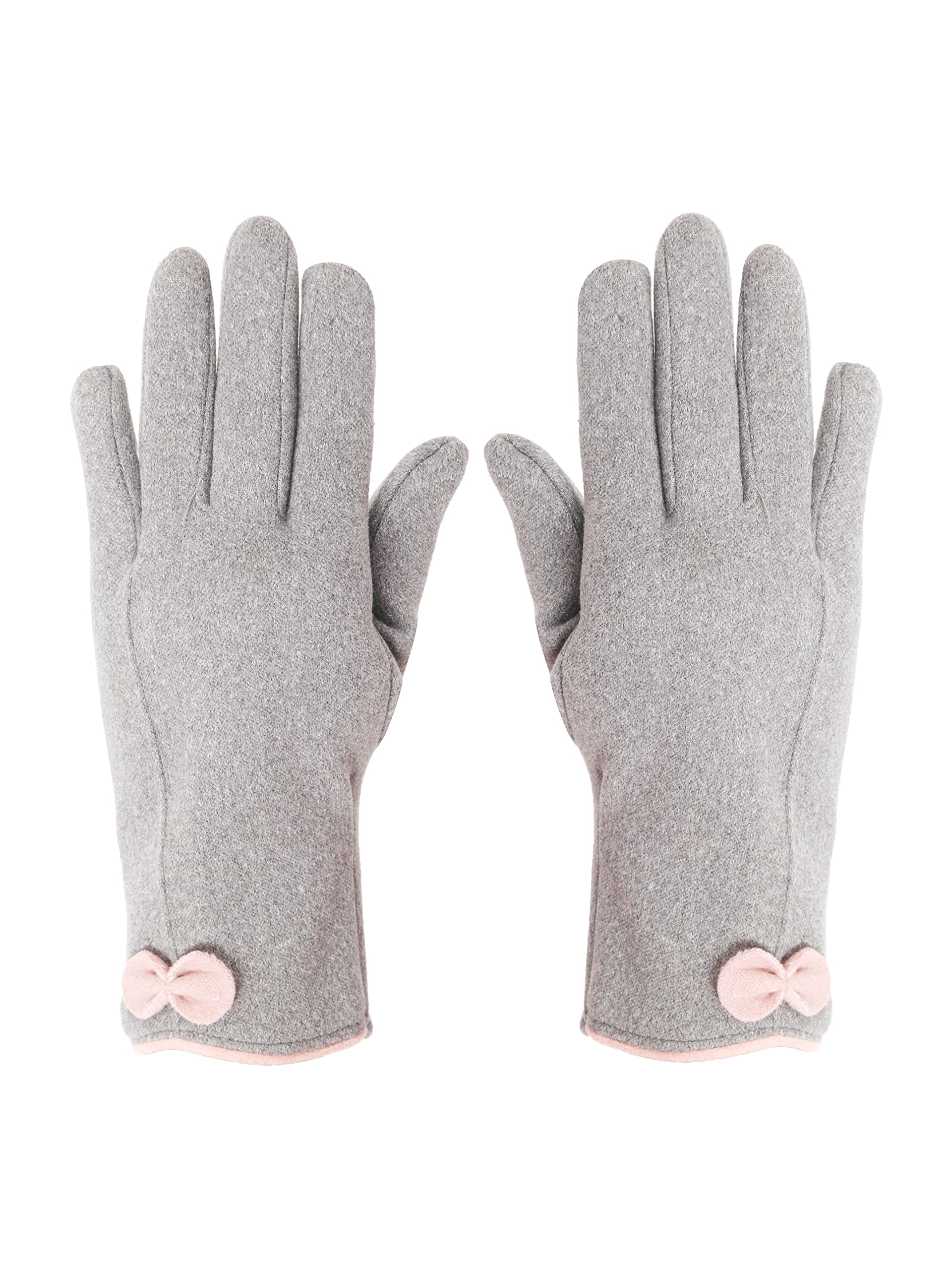 Slim warm Winter Gloves For Women, with velvet lining inside for cold weather, Touchscreen enabled index finger, also ensures a Smooth Driving/Riding Experience