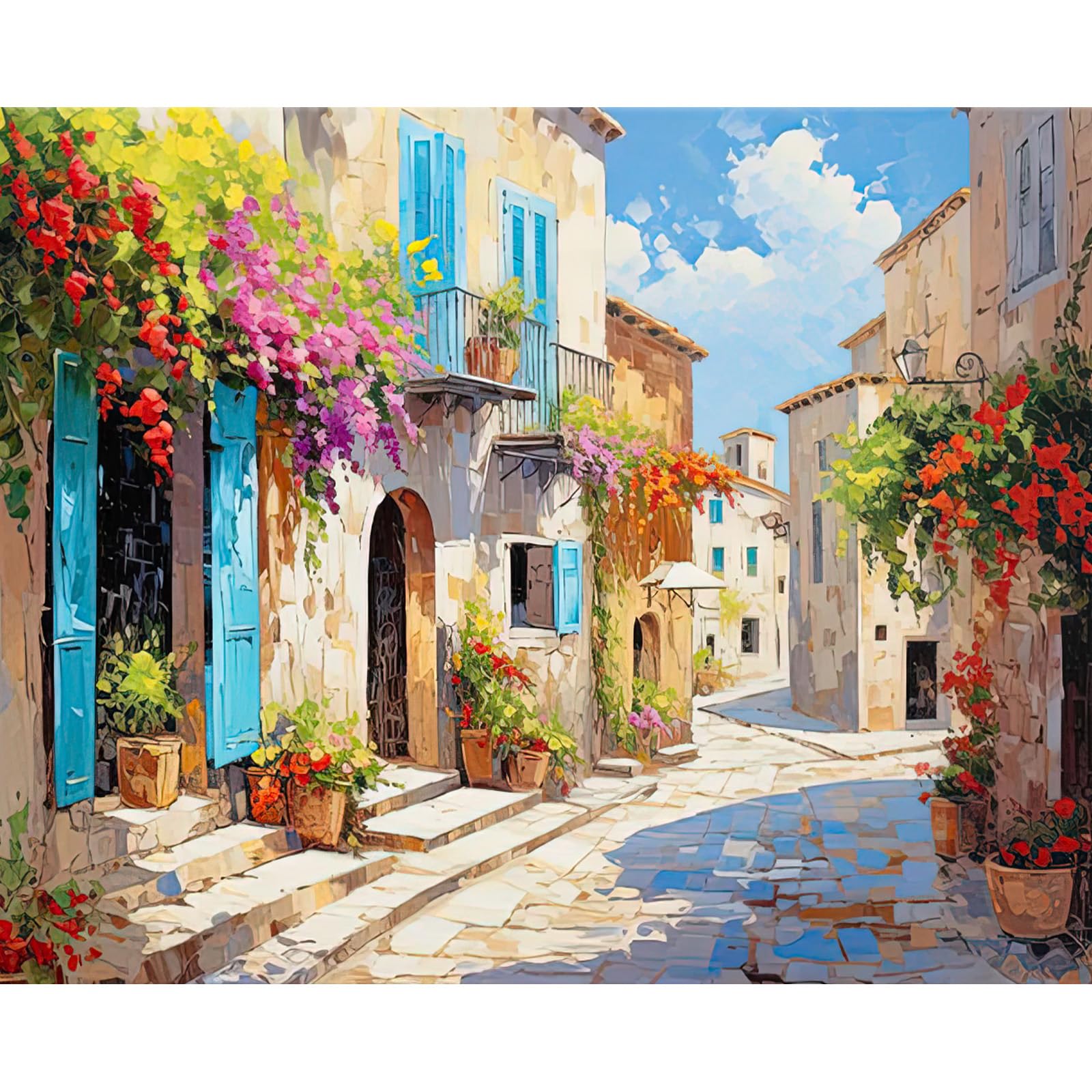 Aestalrcus Street View - Pittura Con Numeri Per Adulti 40,6x50,8 Cm Con Pennelli E Colori Acrilici - 5
