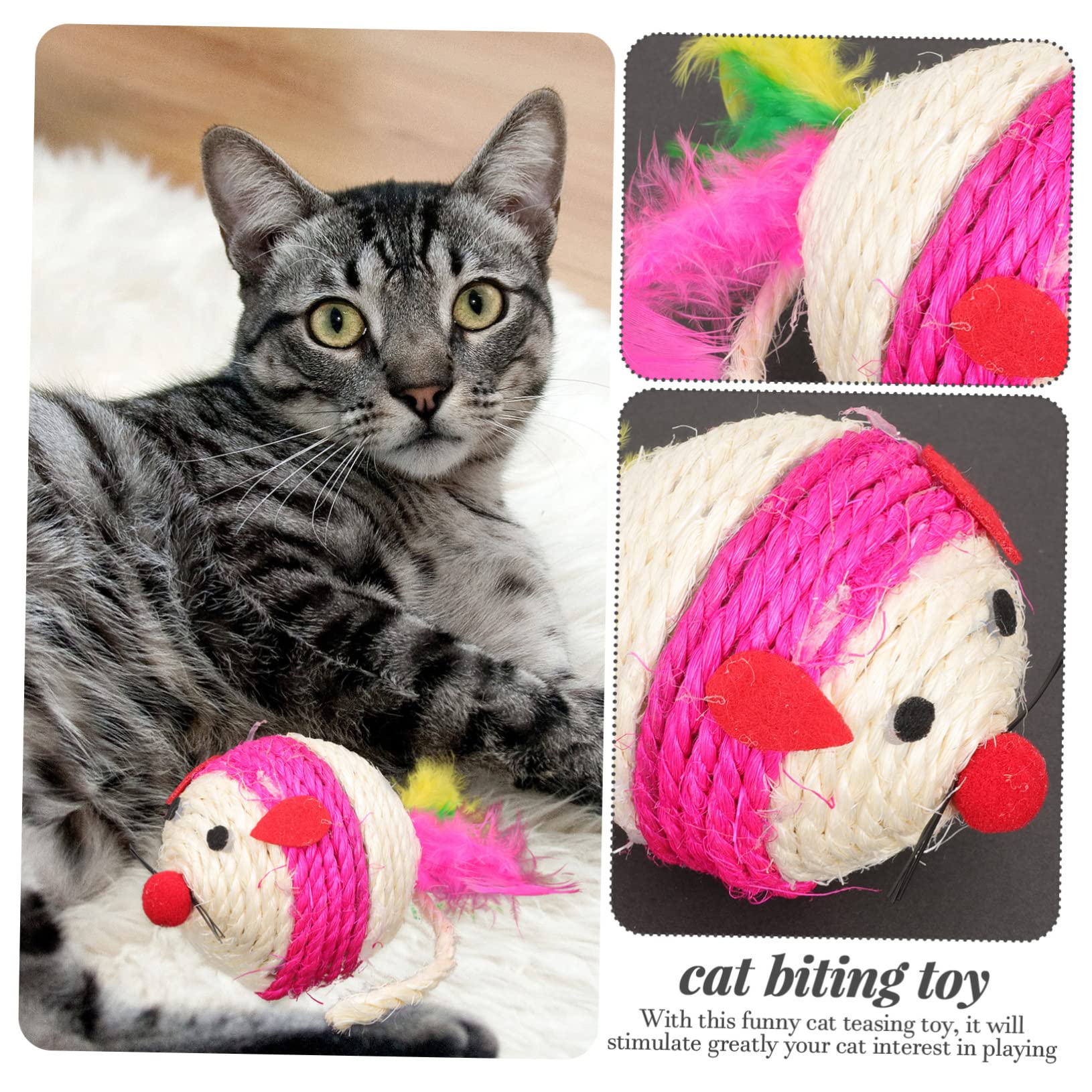 Toddmomy 12piezas Juguetes Interactivos para Gatos De Juguetes Divertidos para Kittens Estimula La Curiosidad Seguro