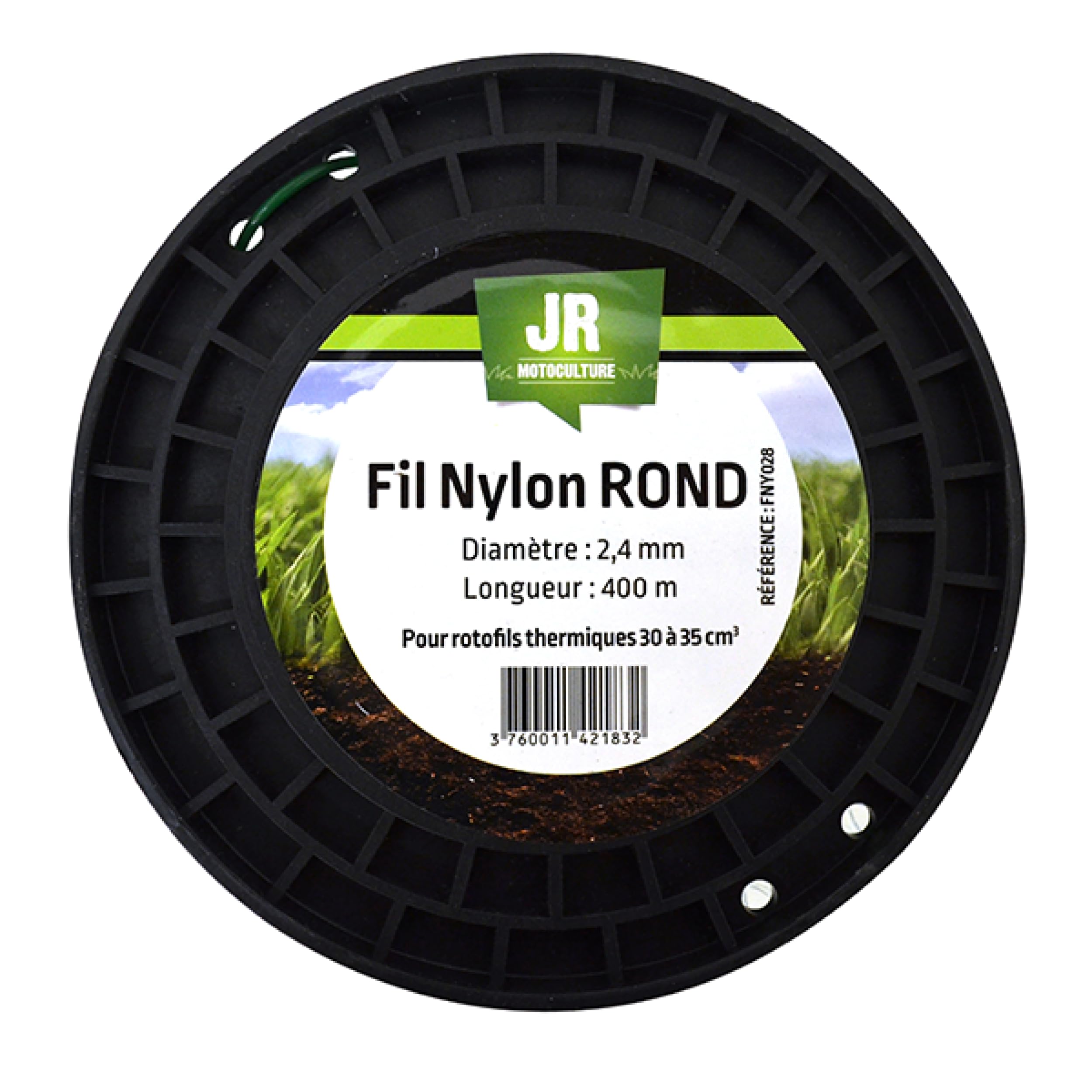 JR FNY028 JR-FNY028-Giardin-Fil Nylon 2,4 mm Rotondo, No