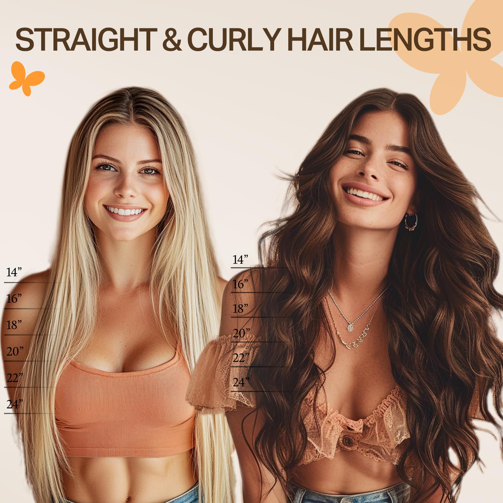 22 inch DOORES 100% real hair clip in extensions honey blonde Amazon.com : DOORES K Tips Hair Extensions Human Hair  main image 4