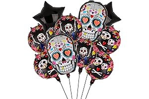 Day of the Sugar Skull Foil Balloon Dead Sugar Skull Balloons Decorations