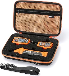 Hard Storage Case Compatible with Klein Tools ET310 AC Circuit Breaker Finder GFCI Tester Tool Kit, Travel Carrying Bag. (for sale is case only). - Orange