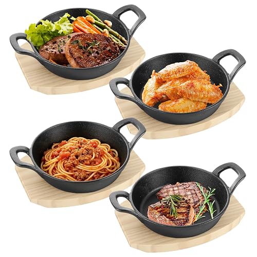 CYEAH 4 Pack Mini Cast Iron product photo (Cookware & Knives) — ScooterReviewPro review