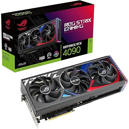 ASUS ROG Strix GeForce RTX 4090 - Tarjeta Gráfica Gaming (PCIe 4.0, 24GB GDDR6X, HDMI 2.1a, DisplayPort 1.4a)