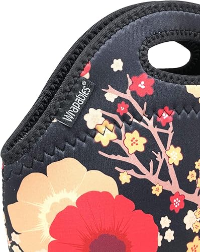 Miniatura 10 de Wrapables Bolsa de almuerzo de neopreno aislada, gato loco