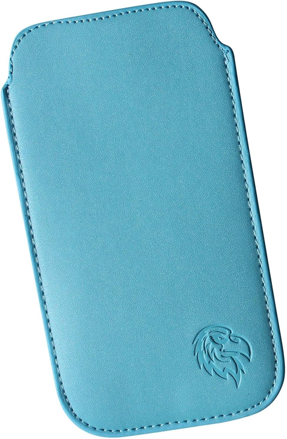 DaviiProtective Mobile Phone Case for Apple iPhone 15/15 Pro, Pull-In Pull Tab Mobile Phone Case Inside Soft Eagle Standard LE Light Blue