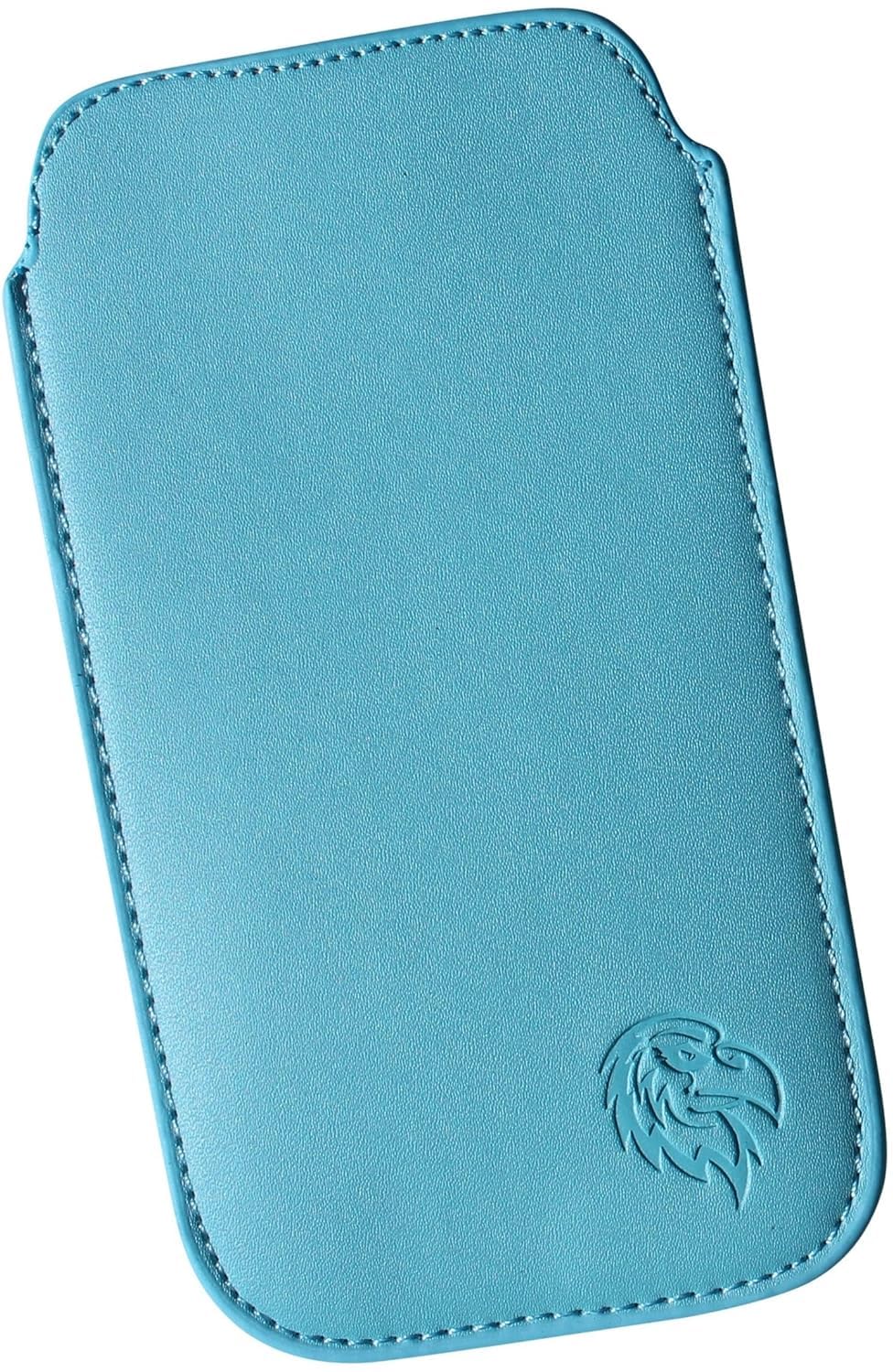 DaviiProtective Mobile Phone Case for Apple iPhone 15/15 Pro, Pull-In Pull Tab Mobile Phone Case Inside Soft Eagle Standard LE Light Blue