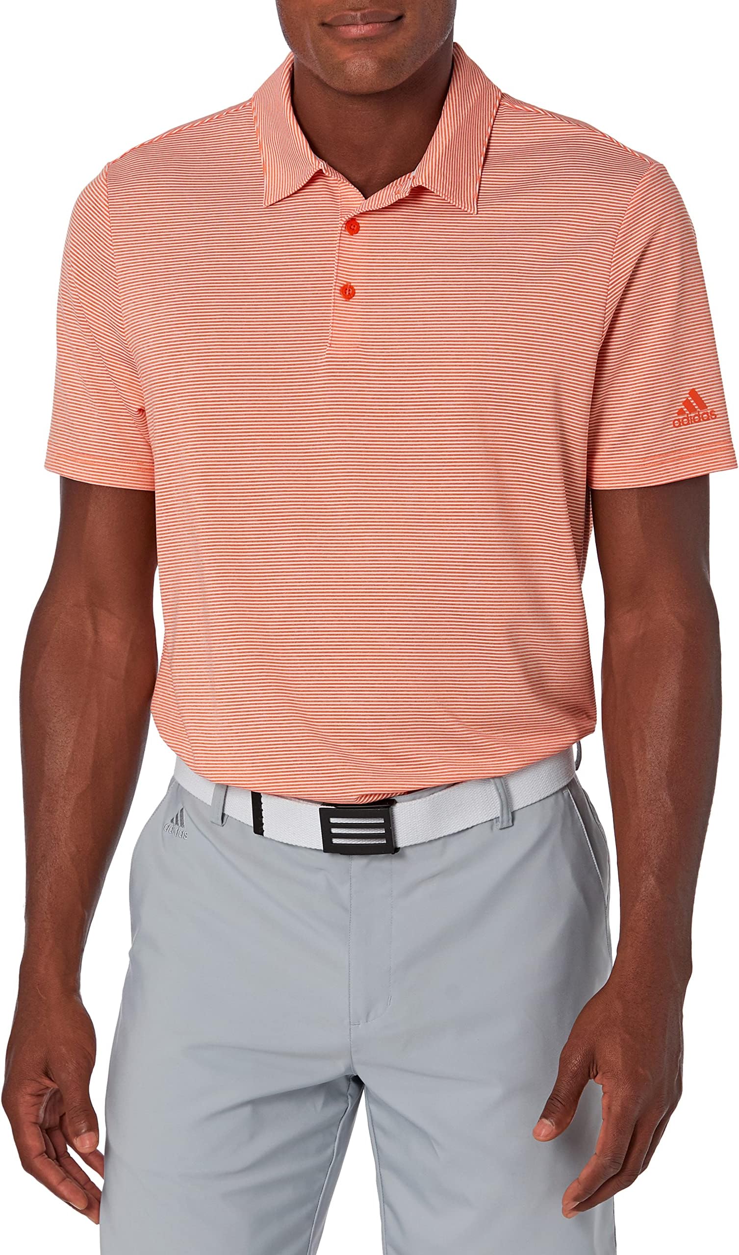 adidas golf shirt orange