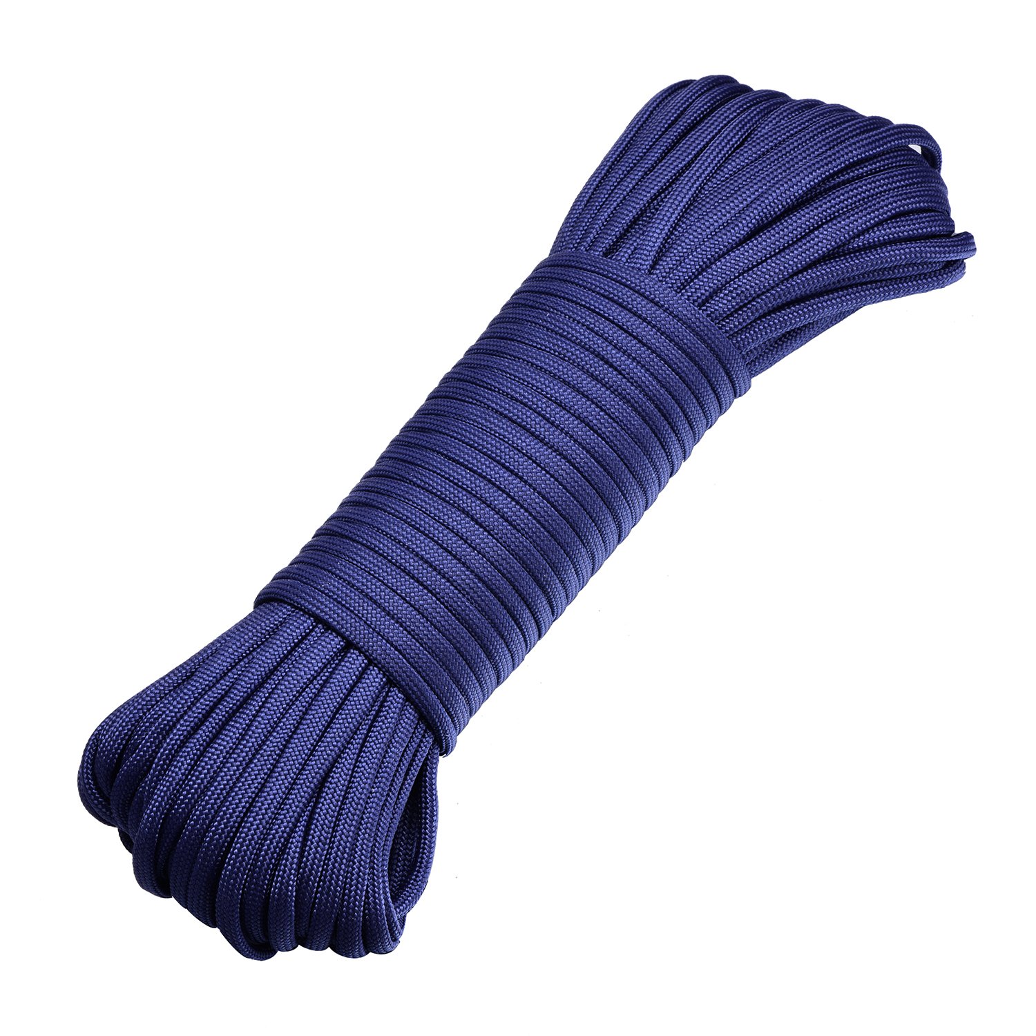 DonDon Cuerda de 30 Metros de Nylon Cuerda de Paracord Cuerda de Supervivencia para Actividades al Aire Libre, para Camping y para Manualidades 4 mm – 7 filamentos Verde Oscuro Camouflage — view 16