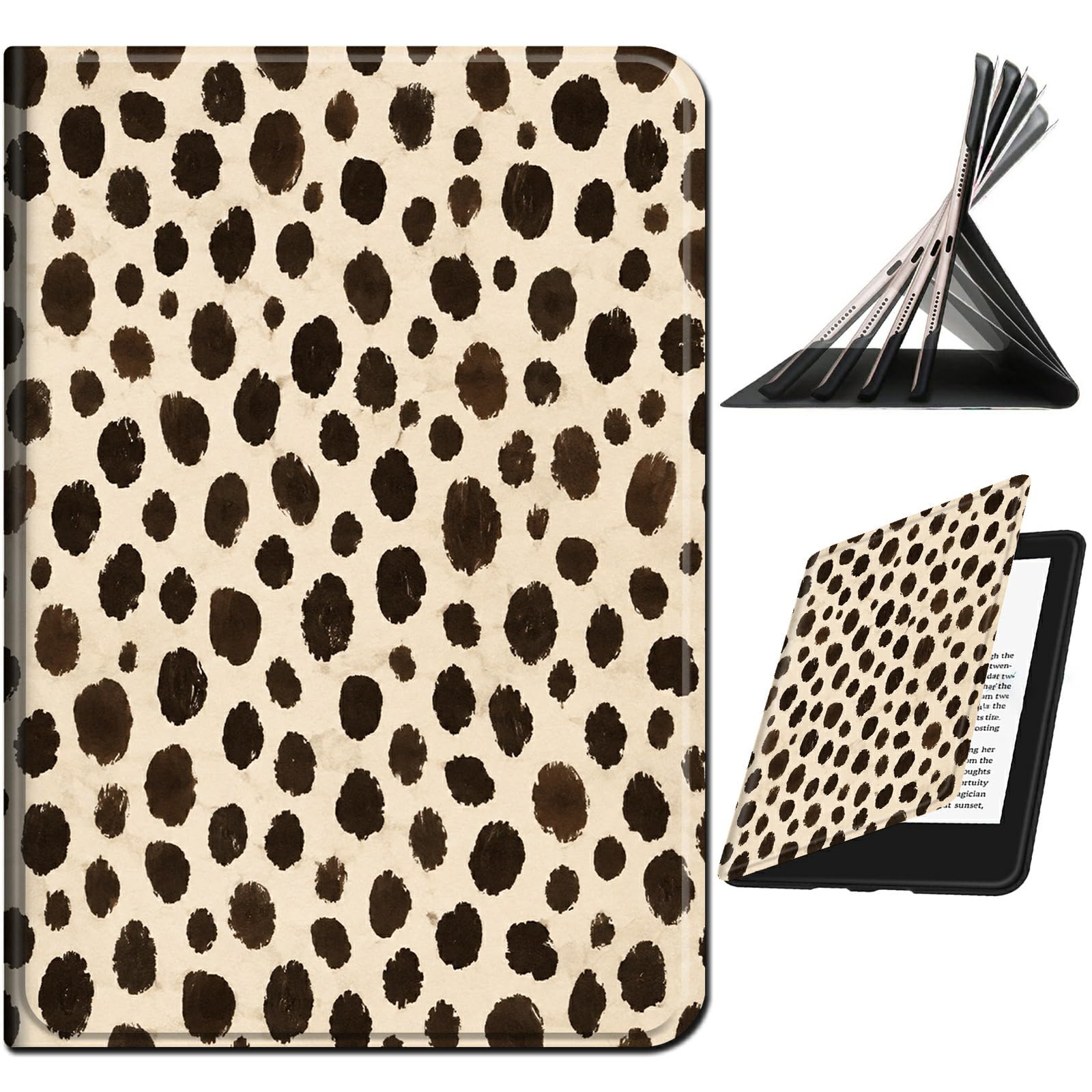 Funda para Kindle Paperwhite de 15.2 cm de 10ª generación 2019, modelo n.º J9G29R, estampado de leopardo