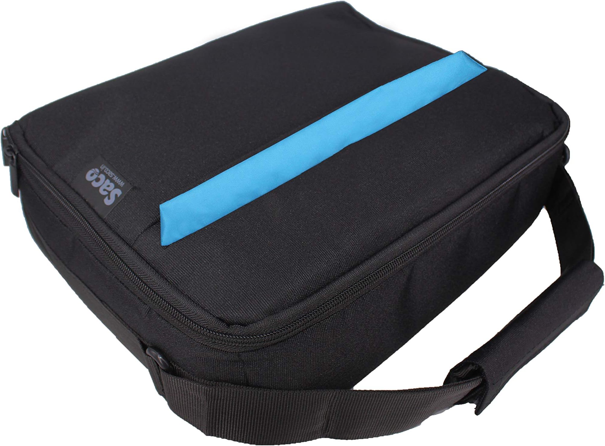 Saco Compatible for Saregama Carvaan Portable Digital Music Player Bag Accessories from Carry Shoulder Pouch for SC02, R20005, SC03, SC01, SCM01 Models (Blue)