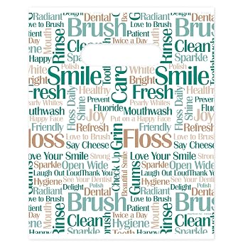 Tooth Talk Dental Bags, 8" x 10", 100 Pack
