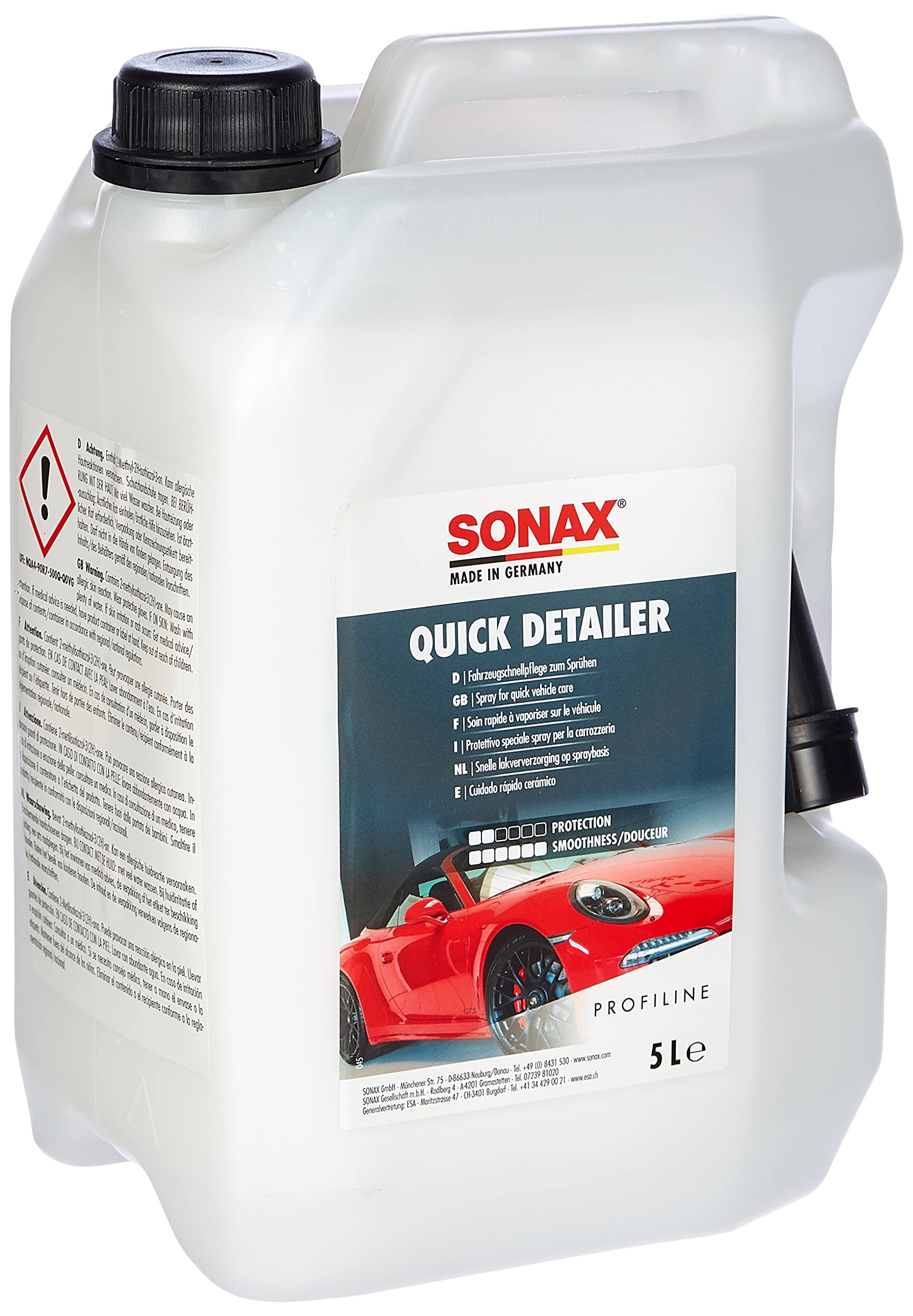 SONAX PROFILINE QuickDetailer (5 litrów) Szybka pielęgnacja Błyszcząca Spray na Pojazd |