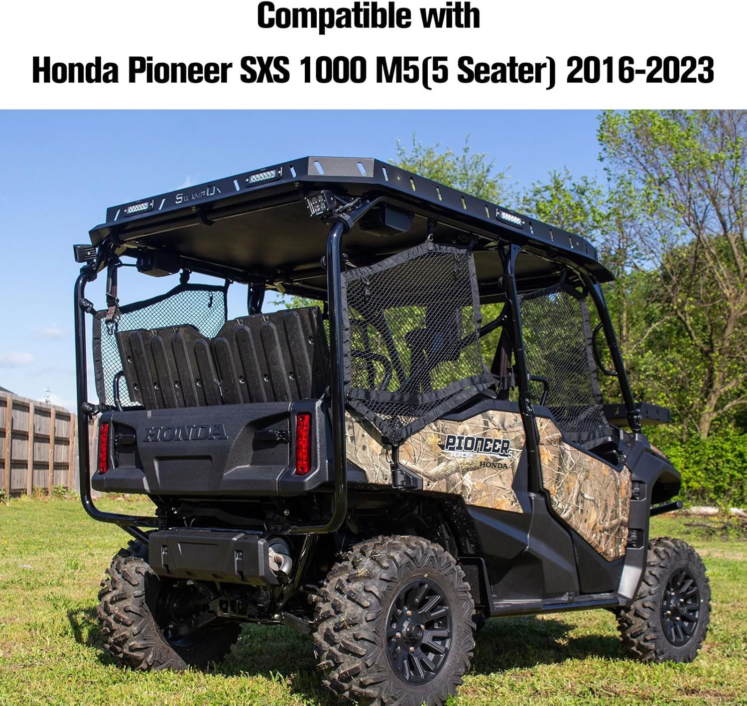 Bed Mat Liner for Honda Pioneer 1000-5 Accessories 2016-2025, TPE Rear Cargo Mat All Weather Protector Slush Liner, Replace# 0SP42-HL4-501 - Image 6