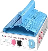 Vista 9 de Sharpty Perchas de plástico para niños, perchas para ropa de bebé, niños pequeños y niños, uso estándar diario, ideal para armario de niños y niñas