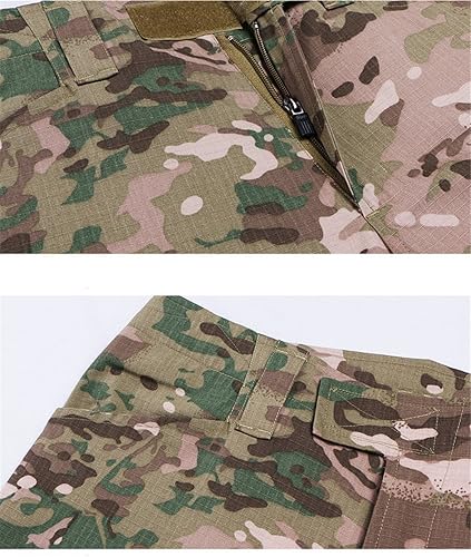 Miniatura 7 de Camisa y pantalones tácticos militares para hombre, Airsoft, paintball, caza, combate, uniforme, camuflaje