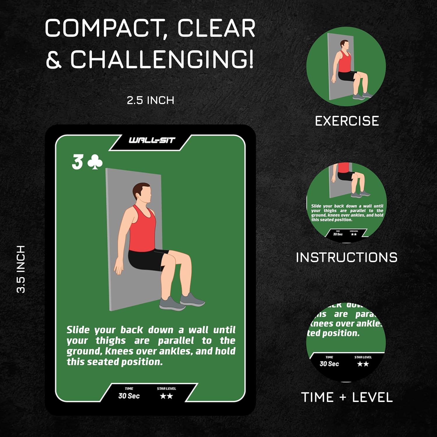 BREAKING LIMITS Workout Cards Deck - Body Weight Exercise Cards for Home Workouts - Fitness Cards for Men & Women - Body Deck for Weightlifting - Workout Card Games