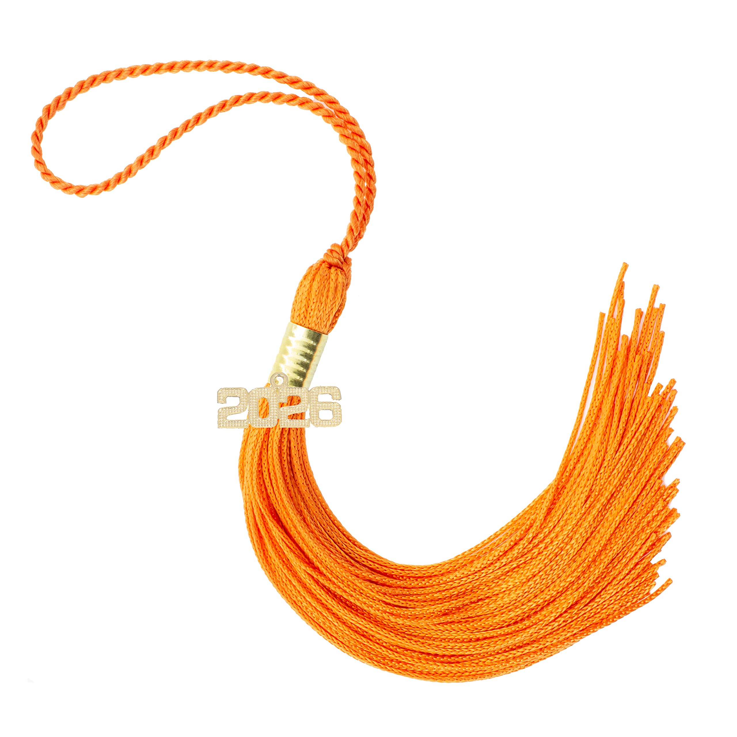 2026 Orange Graduation Tassel - Every School Color Available -Made in USA