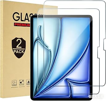 [2 Pack] Screen Protector for iPad Air 11 inch Air 8th/7th/6th Generation M4/M3/M2 2026/2025/2024, Tempered Glass Screen Film Guard for Air 11-inch A2996/A2995/A2993/A2567 A2568 A2569 Anti-Scratch Clear