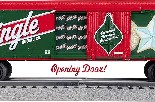 Miniatura 10 de Lionel Peppermint Railroad 0-8-0 Christmas Freight LionChief Electric O Gauge Bluetooth 5.0 Juego de tren con control remoto