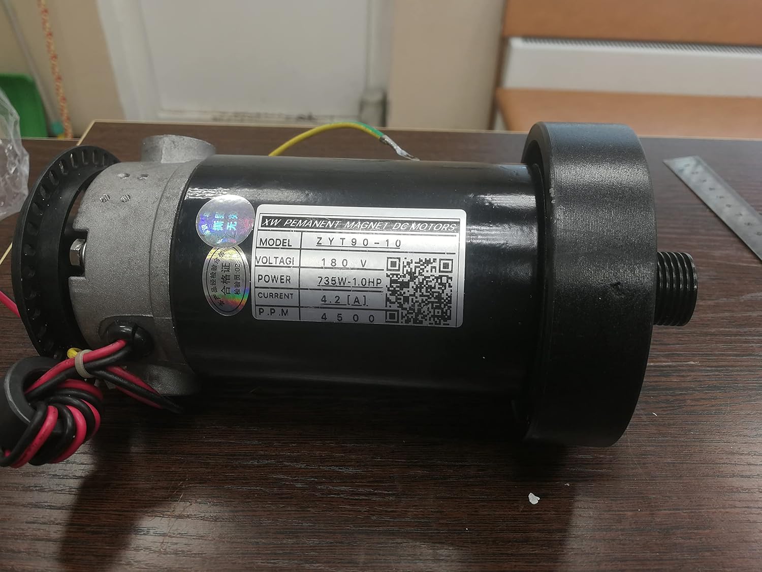 Treadmill Dc Motor Zyt90-10 180v 735w-1.0hp 4.2A 4500rpm
