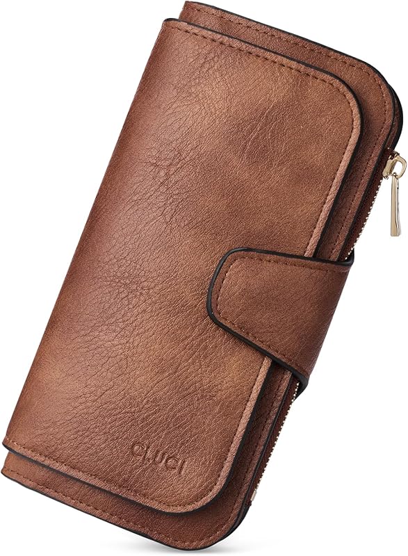 RFID Wallet for Women Bifold Wallet with ID Window