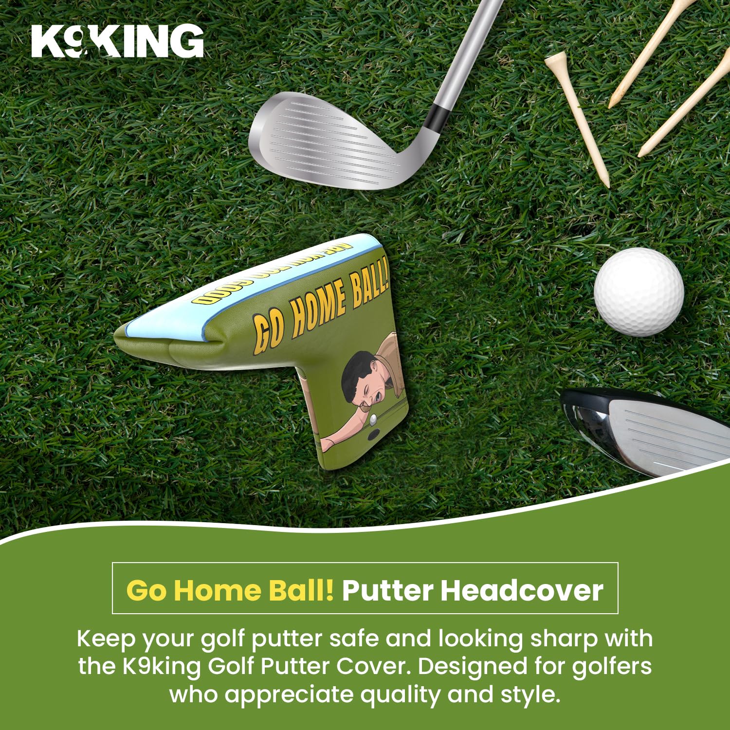 Funda para putter de golf, protector de palo de golf de alta calidad con cierre magnético, accesorios de golf esenciales para hombres con protección premium para palos de golf, accesorios de golf