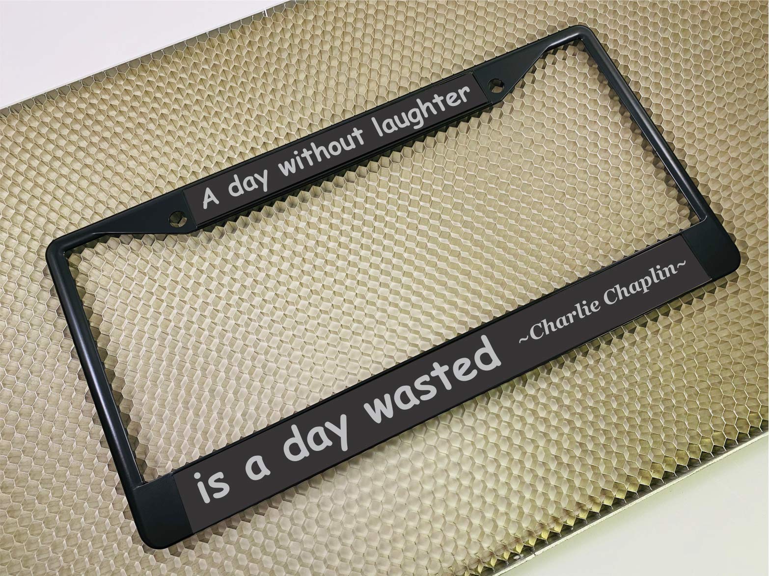 Custom Personalized Metal Laser Engraved Car License Plate Frame with Free caps - Picture 111 of 132