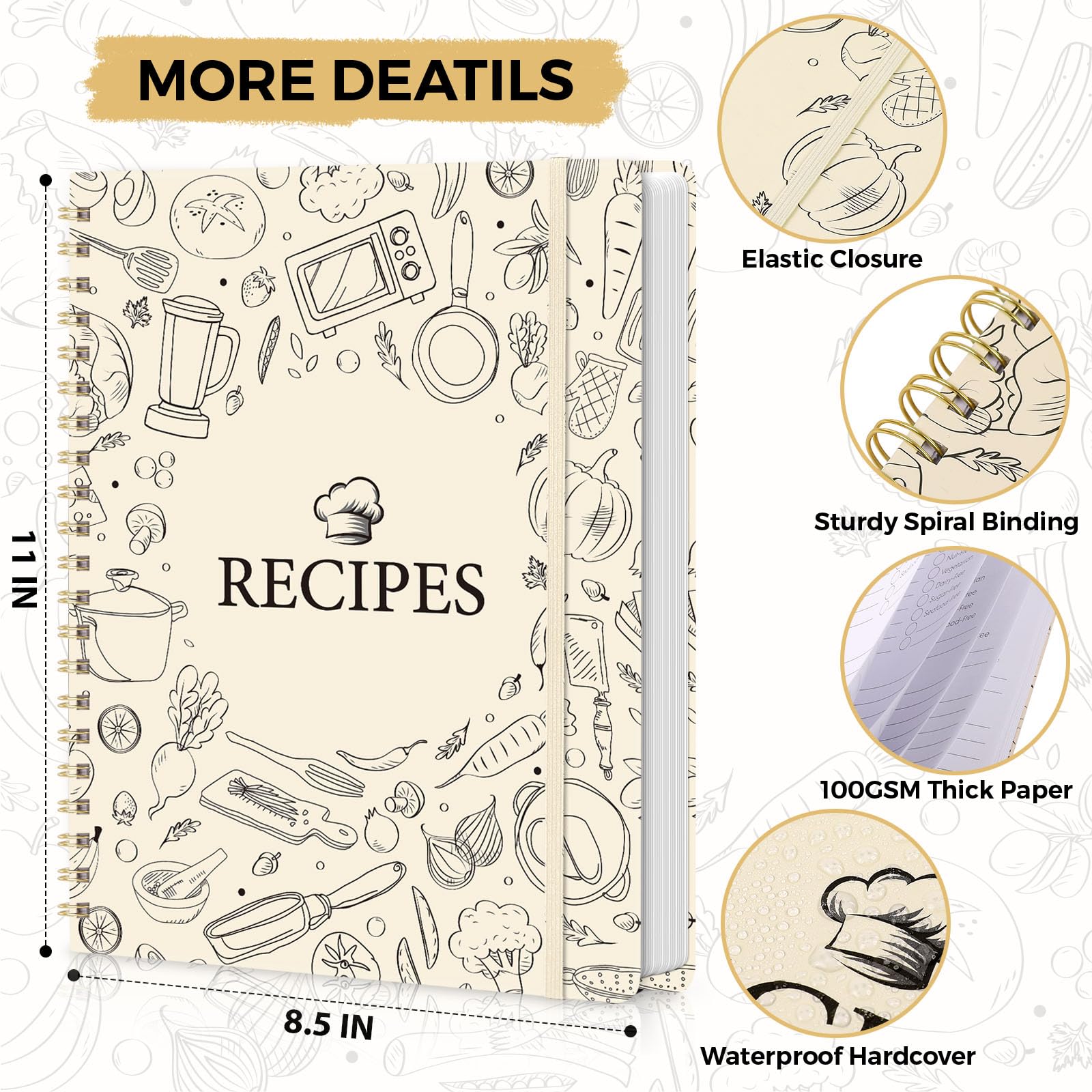 Blank Recipe Book - Create Your Own! -5