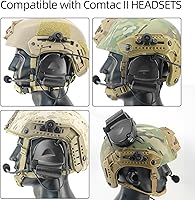 Vista 4 de Kit de adaptador de riel táctico ARC compatible con auriculares Comtac III y cascos de riel Fast ARC/M-Lok/Team-Wendy2.0 (negro)