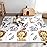 NOONKTY 79x71 Extra Large Baby Play Mat for Floor, Foldable Foam Playmat for Babies 0-12 Months & Kids, Non-Toxic Waterproof Baby Mat for Floor, Thick Playpen Mat for Tummy Time Crawling, Lion