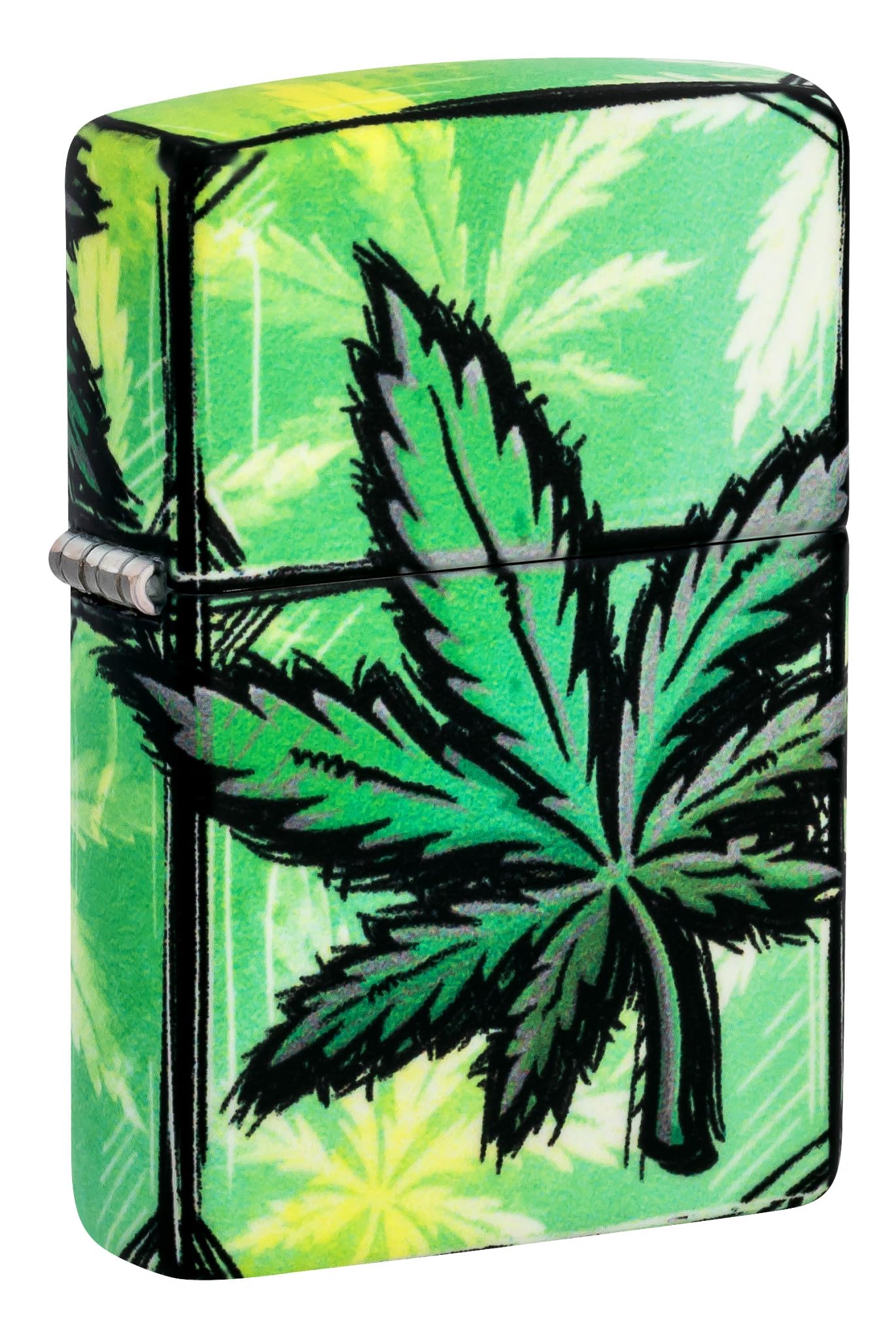 Zippo Glowing Leaves Design 540 Color Glow in The Dark Pocket Lighter