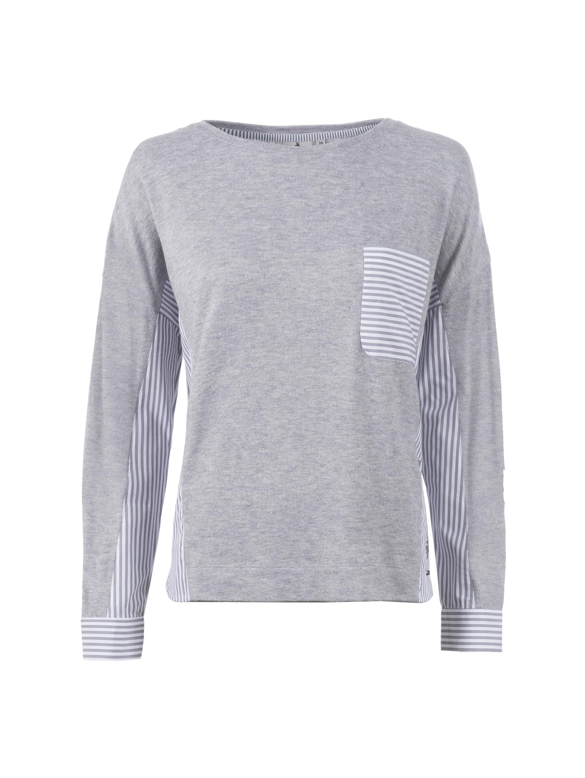 s'questo Maglia 1/1 Maglione Righe Borsa Grigio Soquesto Collezione Good Vibes