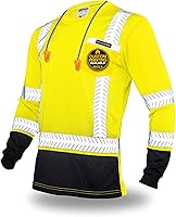 Vista 11 de KwikSafety - Charlotte, NC - Camisas de seguridad de manga larga premium [cuello redondo, botón y cuello con cremallera] Clase 3 ANSI probado OSHA