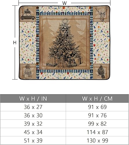 Miniatura 7 de Funda magnética para chimenea de árbol de Navidad de 36 x 27 pulgadas, manta decorativa para chimenea para pérdida de calor, cubiertas protectoras