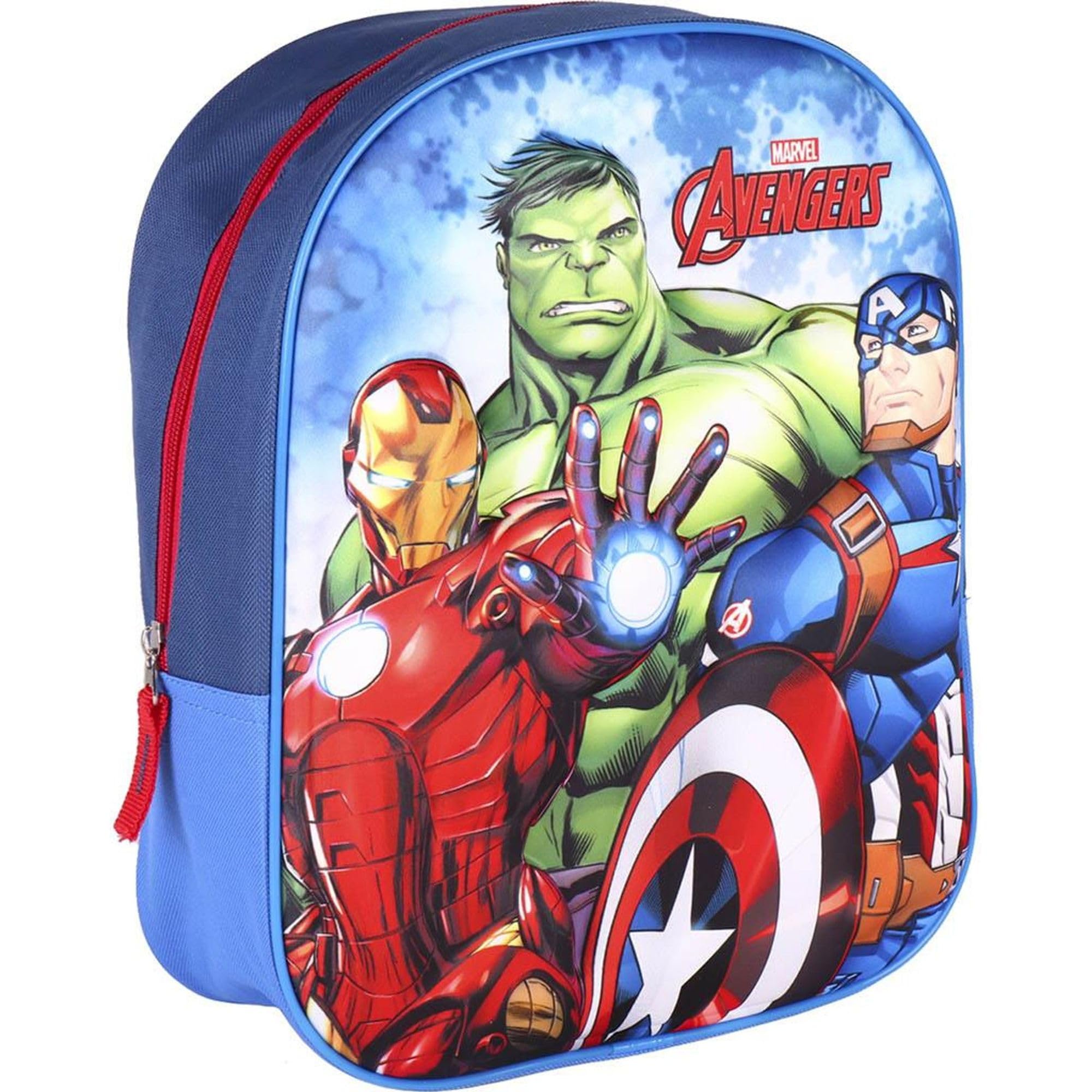 CERDÁ LIFE'S LITTLE MOMENTS Boys Avengers 3D School Backpack, blue, 25.0 x 31.0 x 10.0 cm