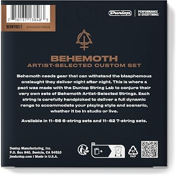 Behemoth Artist-Selected Custom Guitar Strings 11-62 | 7-String
