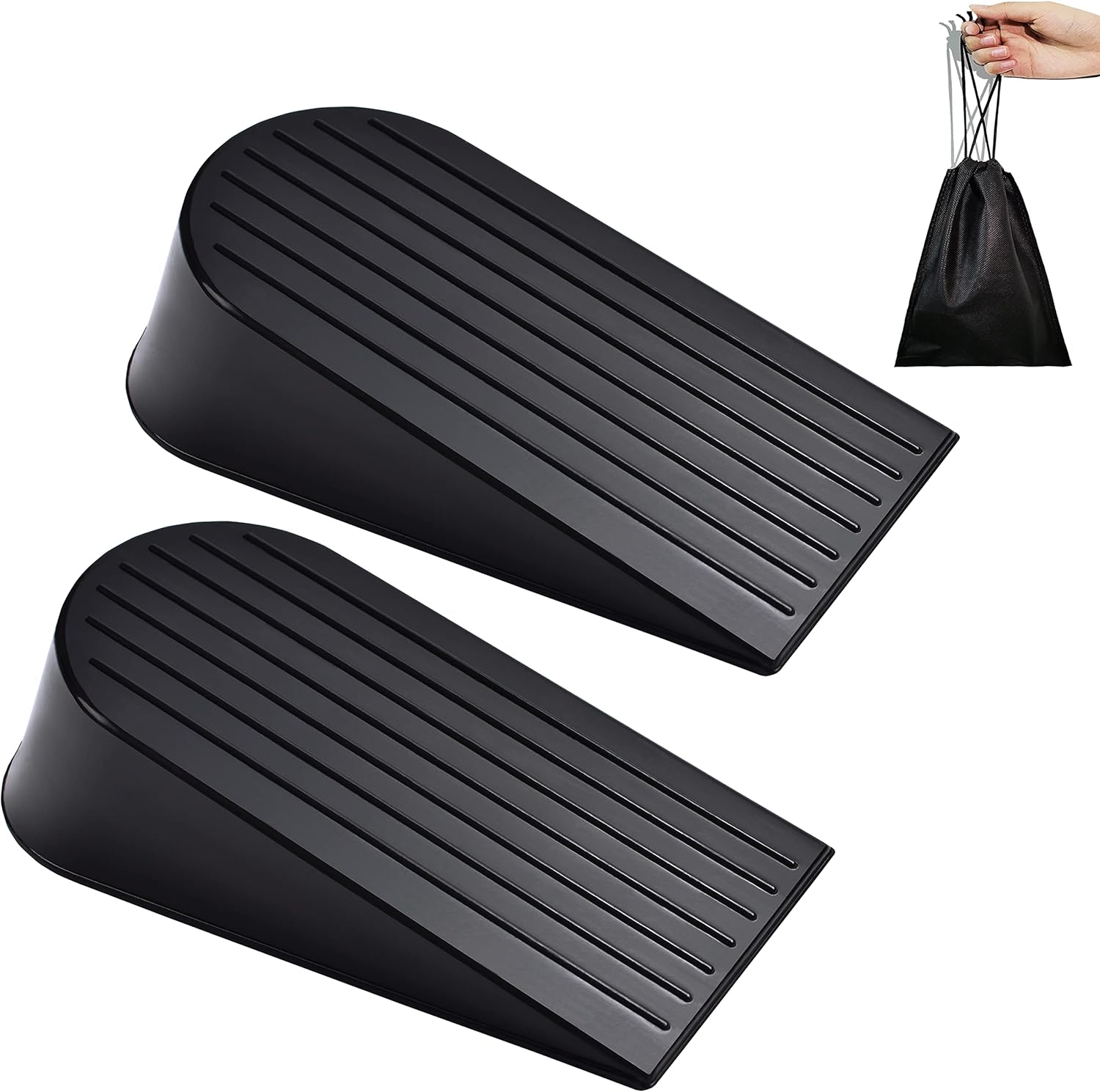 Big Door Stopper Heavy Duty Wedge Rubber Door Stop Works on