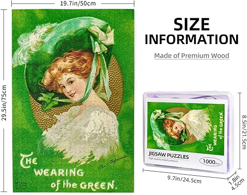 Miniatura 4 de The Wearing The Green - Rompecabezas de 1000 piezas para adultos, rompecabezas duros para adultos, rompecabezas para adultos, rompecabezas de 1000