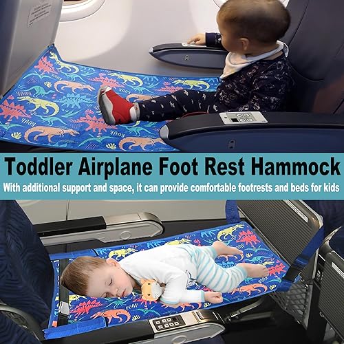 Miniatura 2 de Esenciales de viaje para niños, cama de avión para niños pequeños, avión imprescindible para niños pequeños, extensor de asiento de avión para
