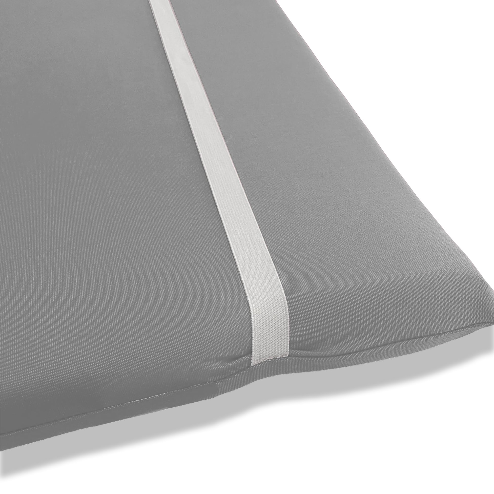 Il Tuo Artigiano Design Coj’n para Tumbona Impermeable y desenfundable Ð Colch—n para Tumbona, 190 x 60 cm, Grosor 6 cm (Gris)