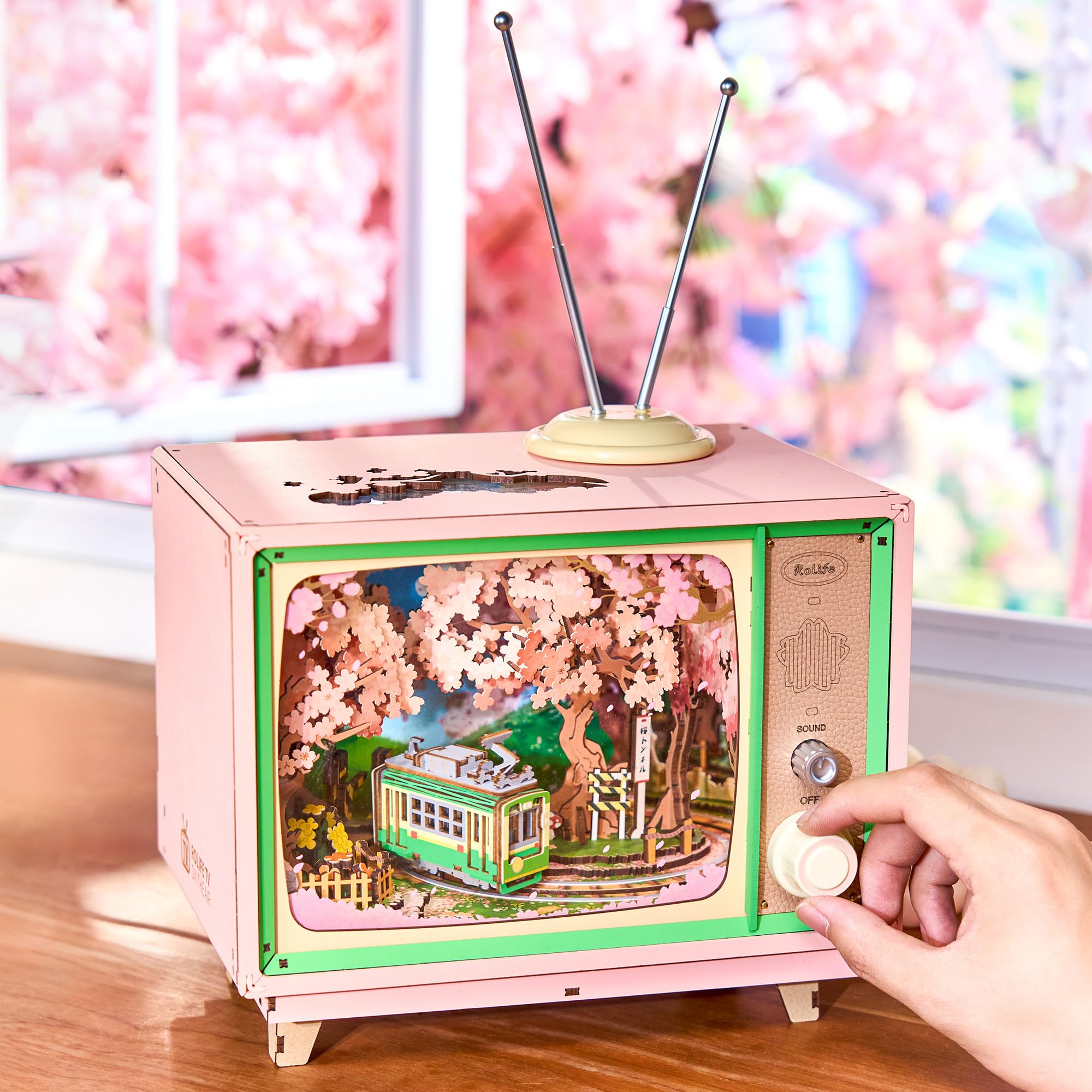 Rolife Modeling Set, Music Box, Sakura Dream Journey DIY Miniature