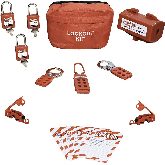 Buy TSafe Personal Lockout Tagout Kit with Locks, Hasps, Breaker