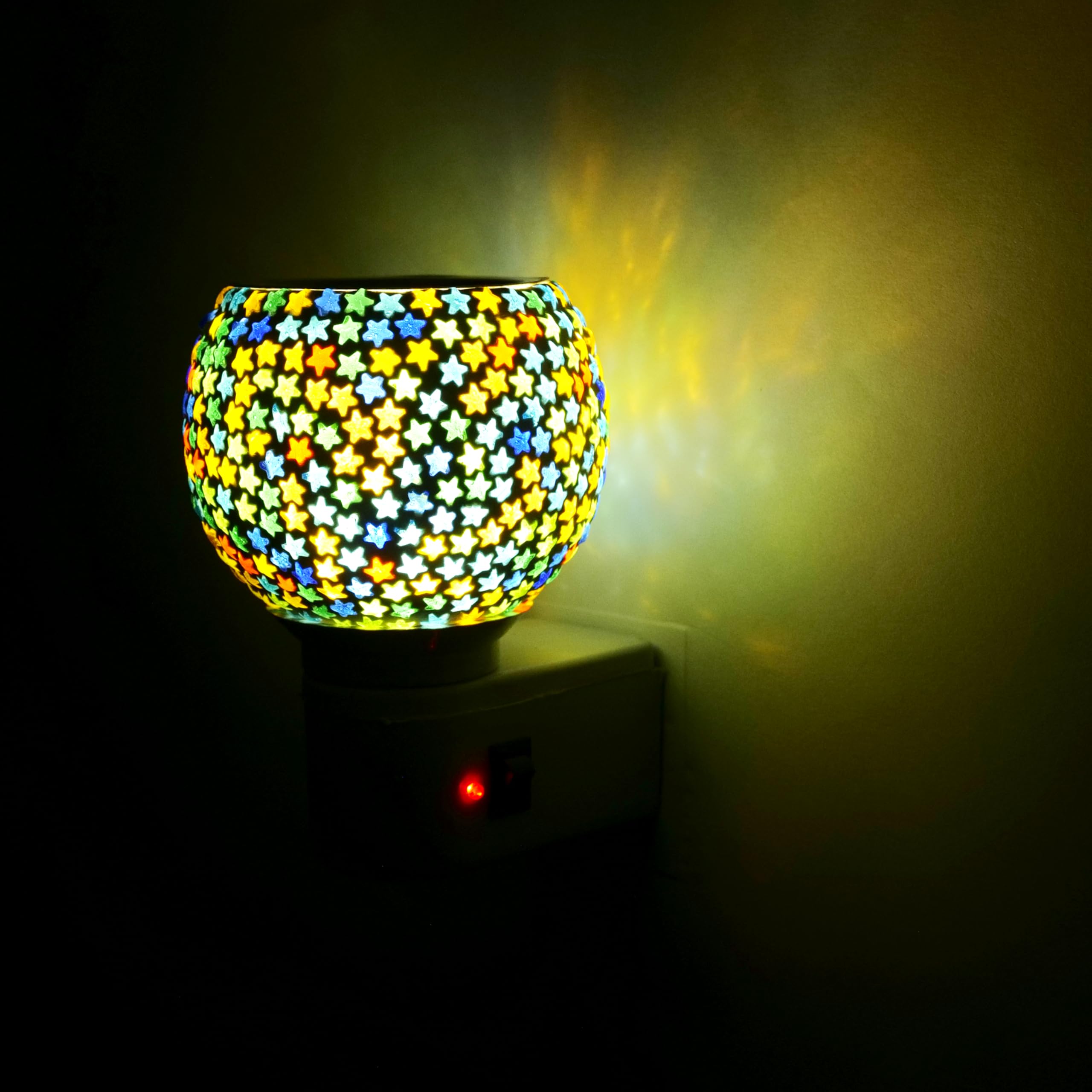 DECORDARBAR (01) Camphor Diffuser Burner/Kapoor dani Electrical Camphor/Ceramic Aroma Diffuser | Kapoor Dani Night Lamp Essential Oil Camphor Burner for Fragrance with Switch On/Off Button for Heating