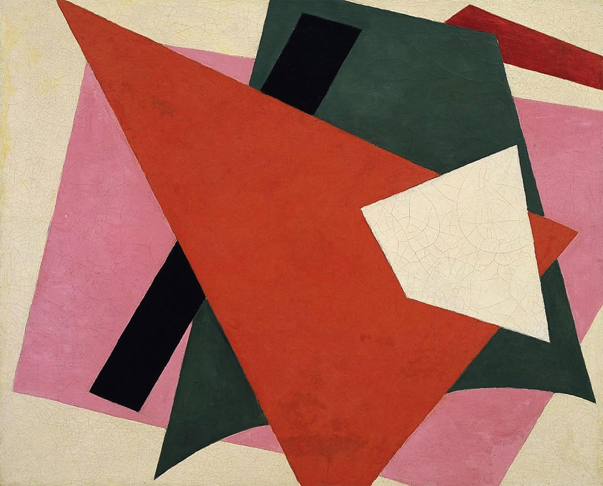 SERENDIPITP Abstract Painting Mural Print Picture Wall Decor Painting Architectonic Painting by Lyubov Sergeevna Popova Vintage Wall Artwork for Home Decor 60x90cm