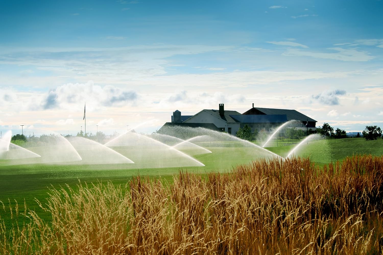 Hunter I-40 Pop-Up Rotor Sprinkler Head 4", Stainless Steel Gear Drive Sprinkler w/Check Valve, Adjustable 50°–360° Arc, 44'–76' Spray Distance (I4004SS)