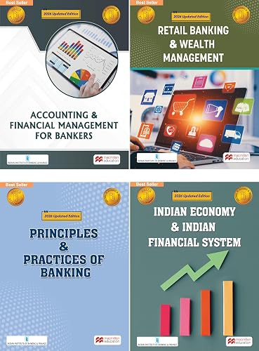 Macmillan JAIIB Exam Combo Pack β 4 Books Revised 2026 edition| Retail Banking & Wealth Management, Indian Economy & Indian Financial System, ... Principles & Practices of Banking | By IIBF