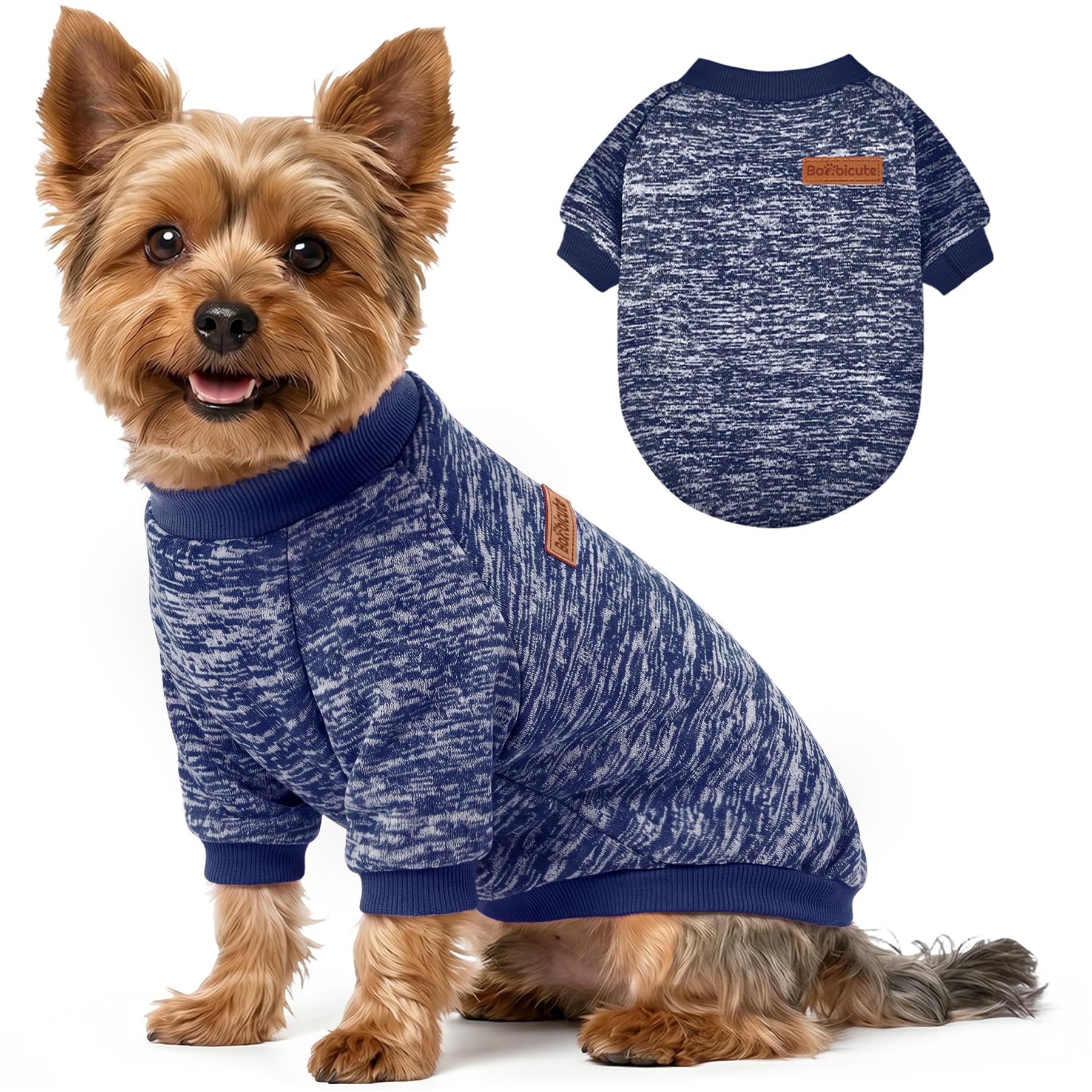 1 Pack Dog Sweaters for Small Dogs Girl Boy Winter Fleece Clothes Warm Soft Dog Sweatshirt Outfit for Dogs Cats Pet Apparel