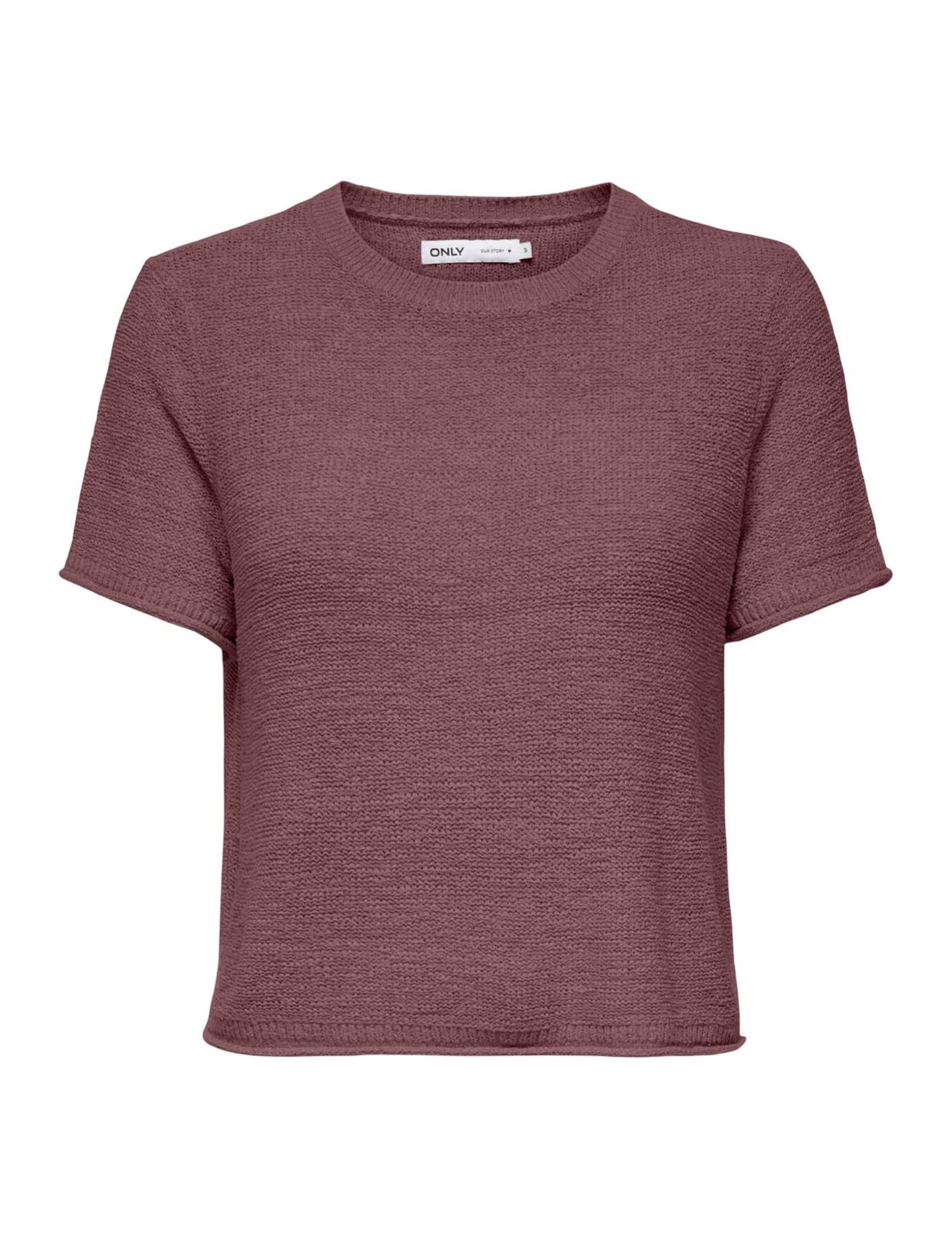 ONLY Damen Onlsunny S/S Pullover KNT Noos, Rose Brown, L